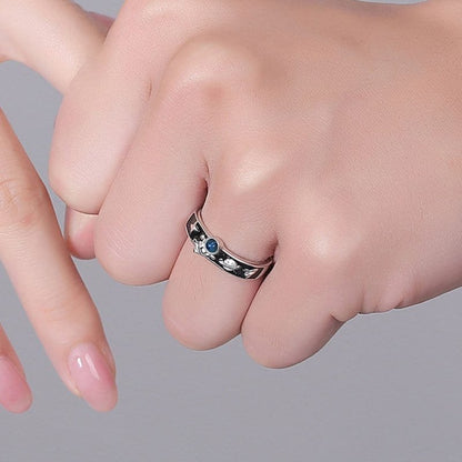 Matching Astronaut Rings for Couples