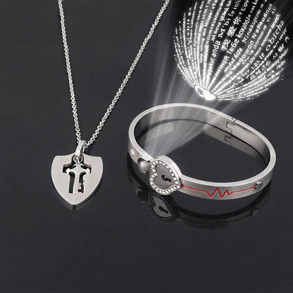 Matching Bracelet and Necklace for Couples