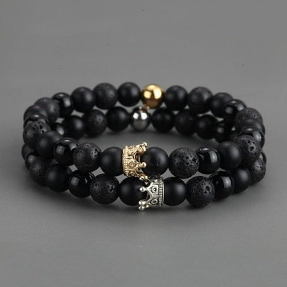 Matching Crown Bracelets for Couples