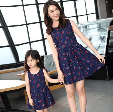 Matching Mommy and Daughter Cherries Dress