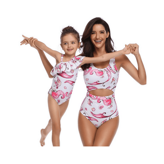Matching Mum and Daughter Swimwear