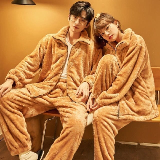 Matching Pyjamas Couple