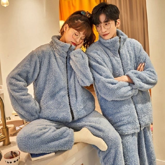 Matching Pyjamas Couple