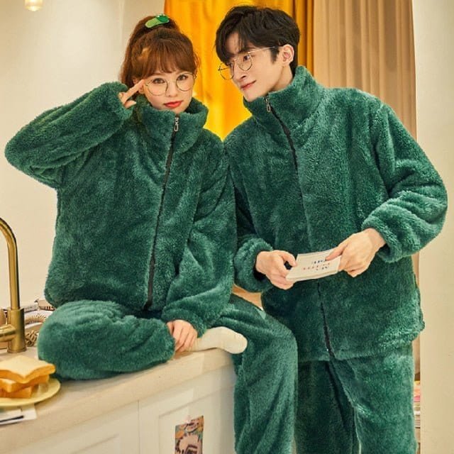 Matching Pyjamas Couple