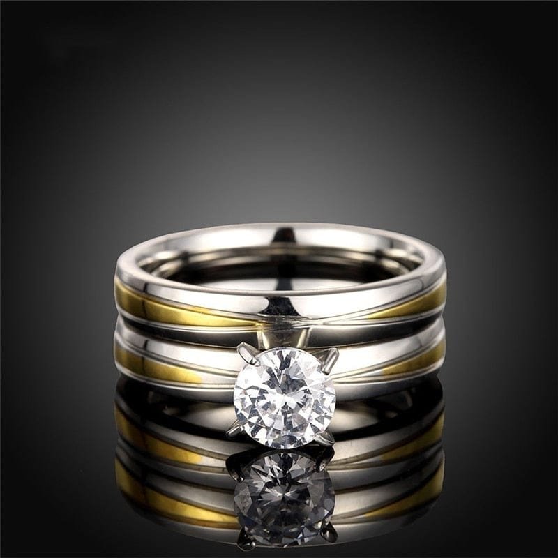 Matching Stainless Steel Rings for Couples