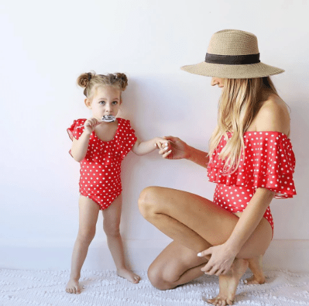 Matching Swimsuit for Mother and Daughter