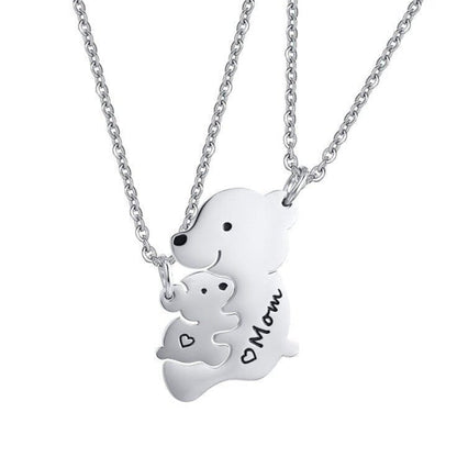Mom and Daughter Pendant Necklace