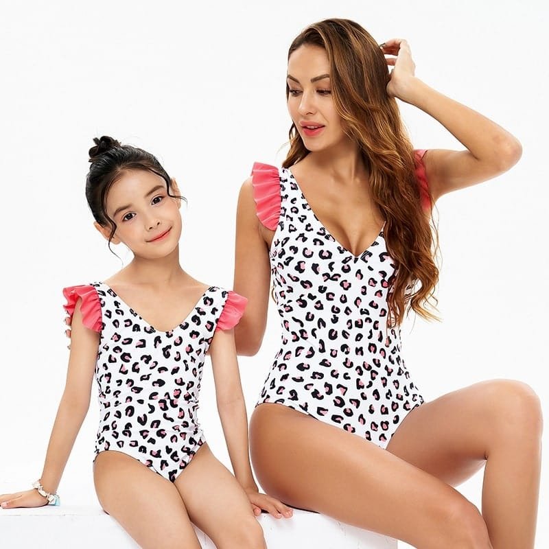 Mommy and Me Flamingo Swimsuit