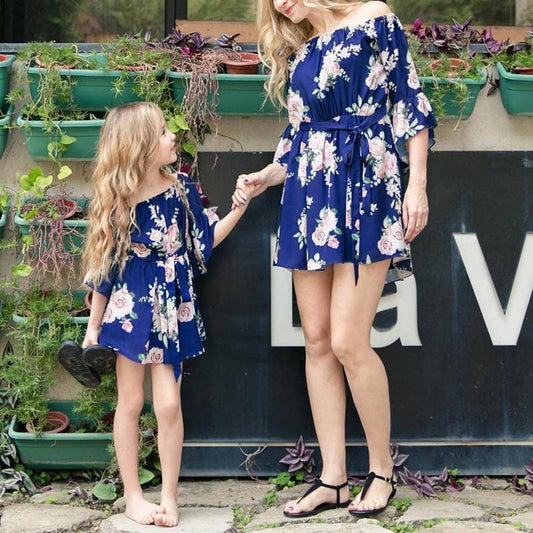 Mommy and Me Matching Mini Floral Dress