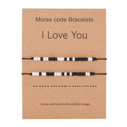 Morse Code Couple Bracelet