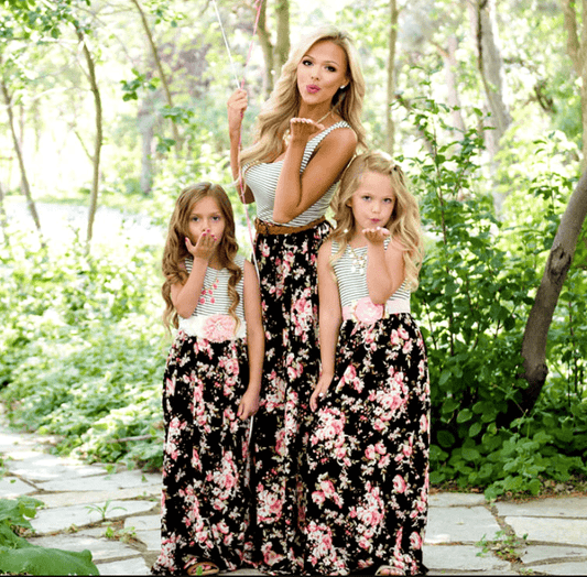 Mother and Daughter Matching Party Dresses