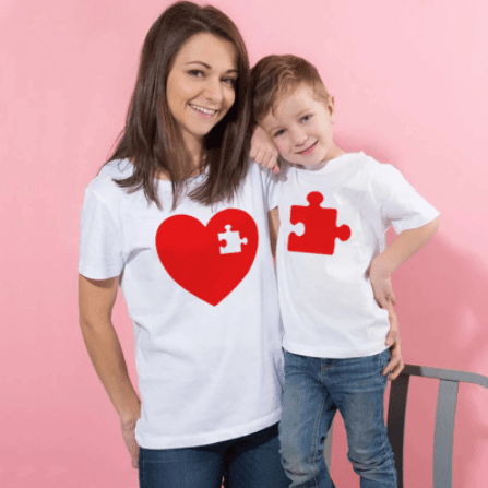 Mother and Son Valentines T-shirts