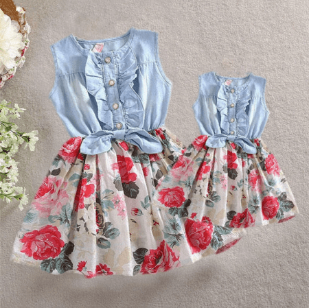 Mummy Daughter Mini Dress