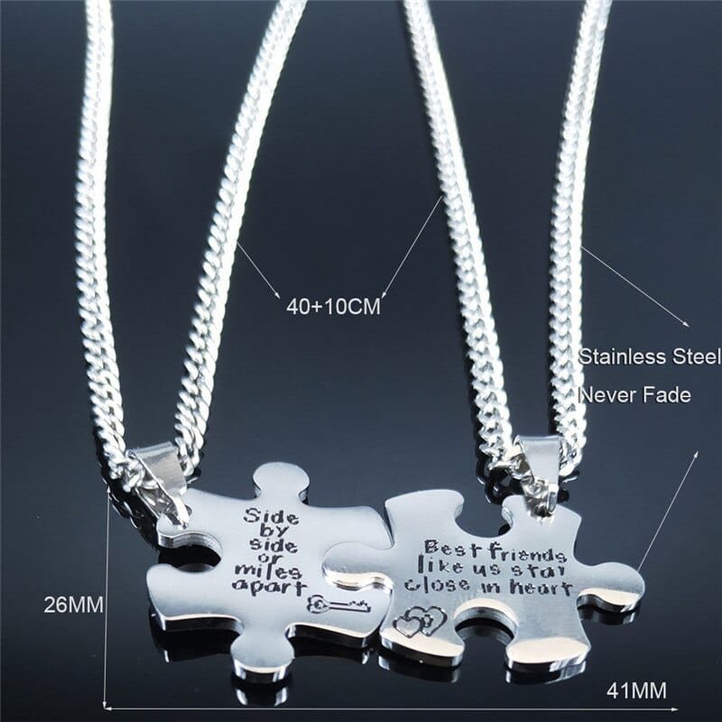 Puzzle Piece Best Friend Necklace
