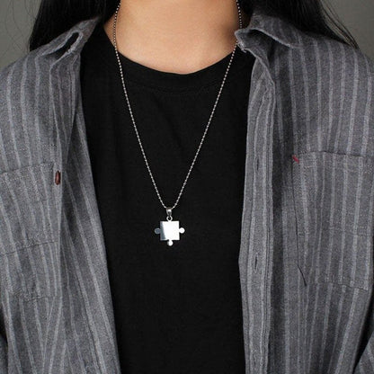 Puzzle Piece Necklace for Couples