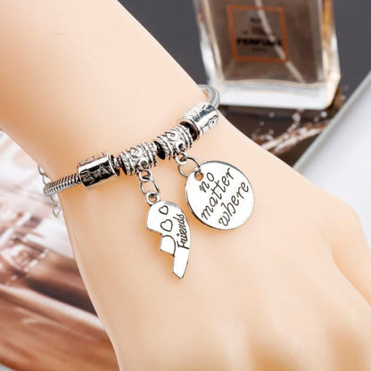 Silver Best Friend Bracelets