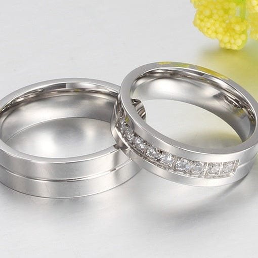Silver Wedding Rings for Couples