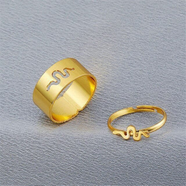 Snake Couple Ring