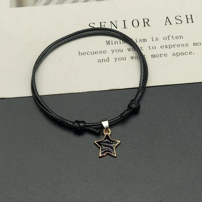 Star Pendant Couple Bracelet
