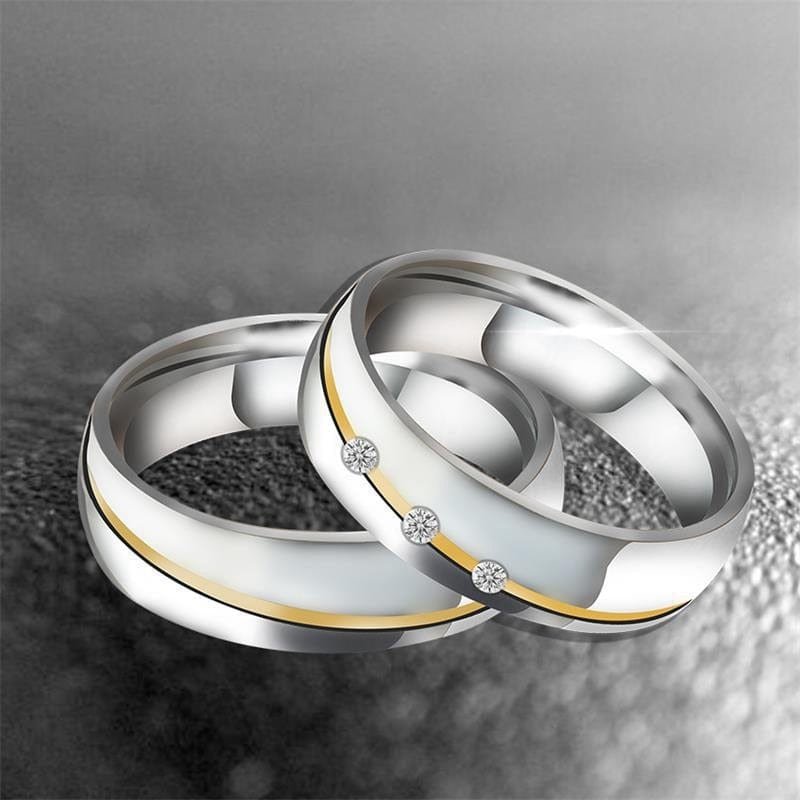 Wedding Silver Rings for Couples