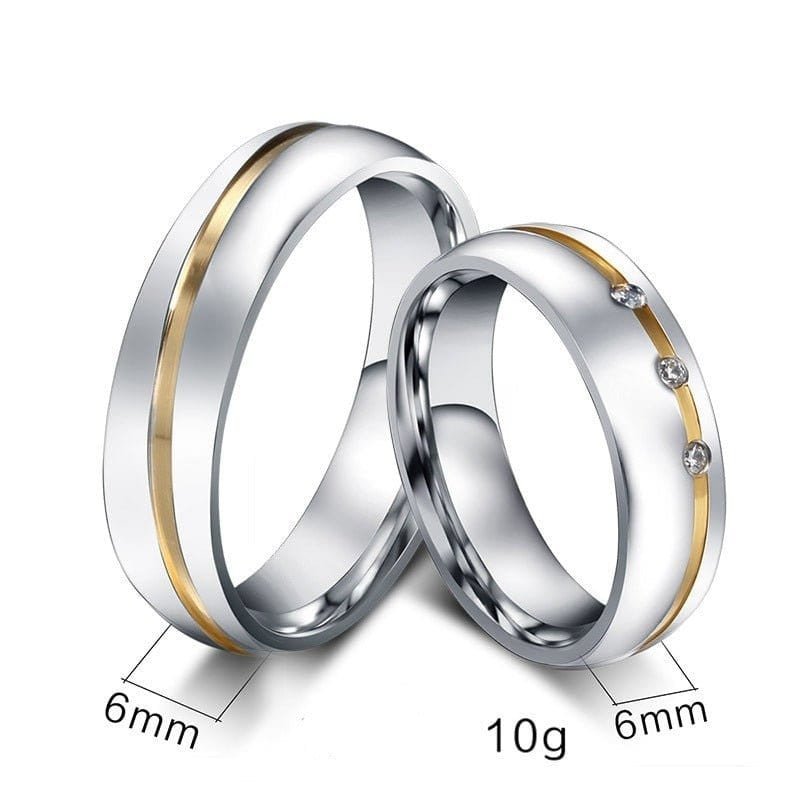Wedding Silver Rings for Couples