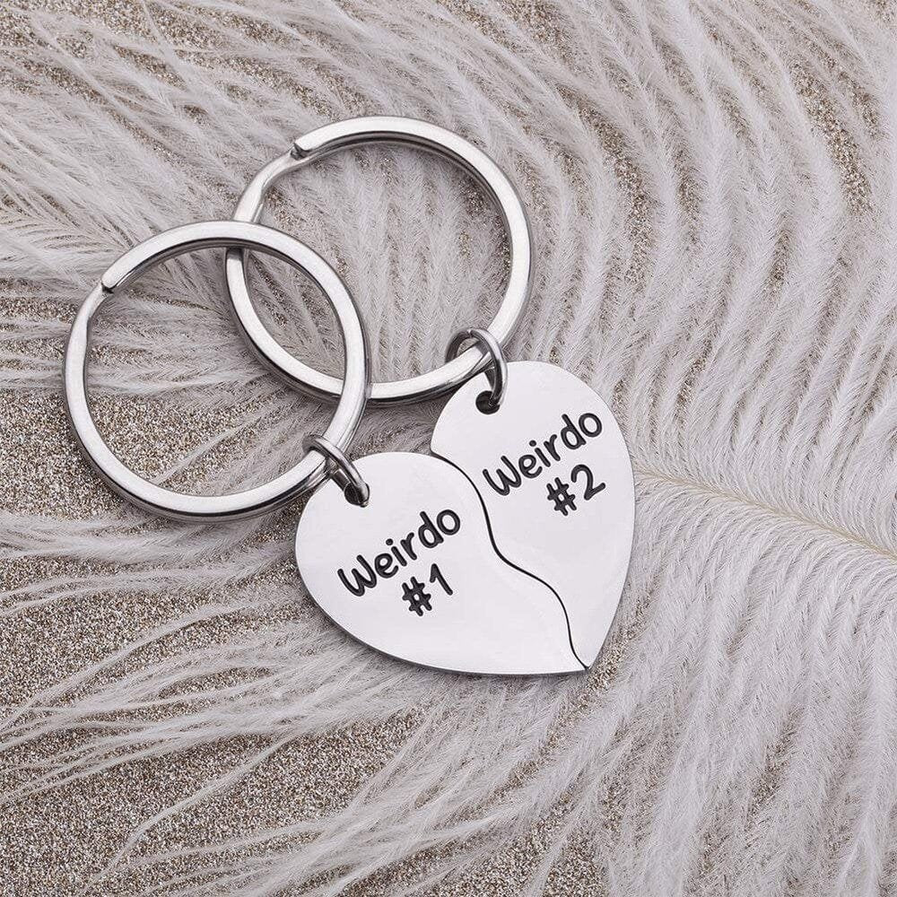 Weirdo Best Friend Keychain