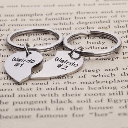 Weirdo Best Friend Keychain