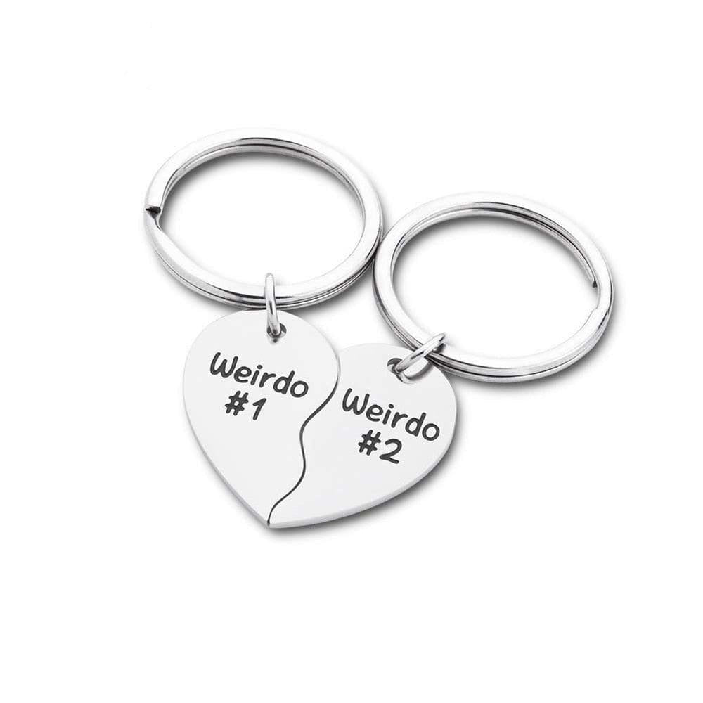 Weirdo Best Friend Keychain